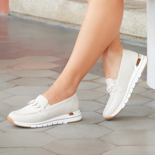 Remonte R6711-60 Light Beige Loafer | newshoes.ie Remonte R6711-60 Light Beige Loafer | newshoes.ie