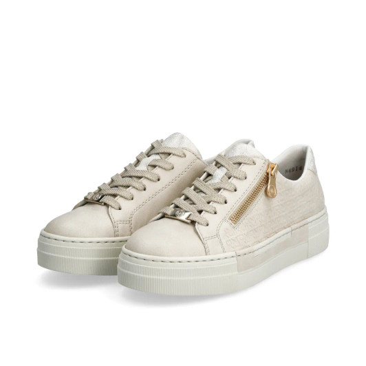Rieker 4914-80 Ivory Platform Sneaker | newshoes.ie