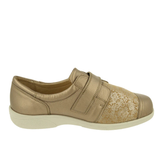 DB Easy B Owl 78998G Soft Gold 2V Fit Velcro Shoe