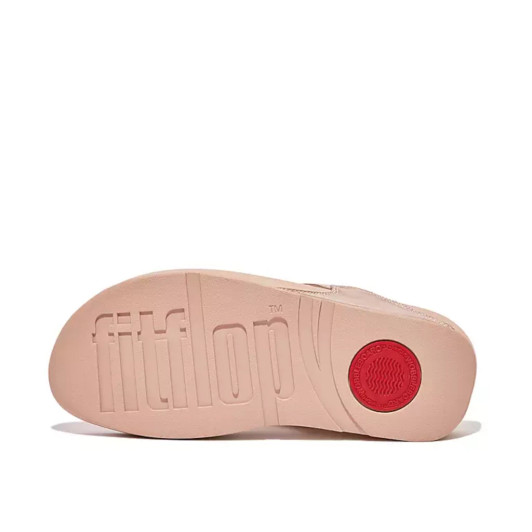 Fitflop Lulu Leather Rose Gold Toe-Post Sandal | newshoes.ie