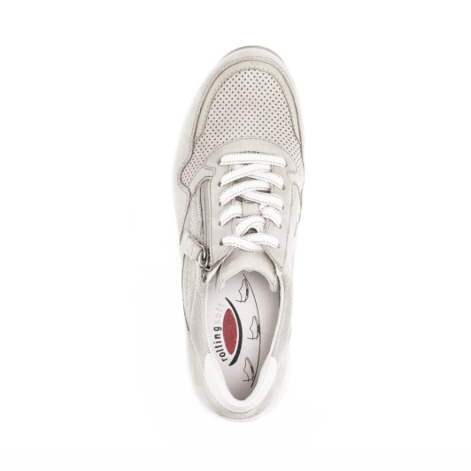 Gabor Rolling Soft 86.978.31 Beige Low Wedge Sneaker | newshoes.ie