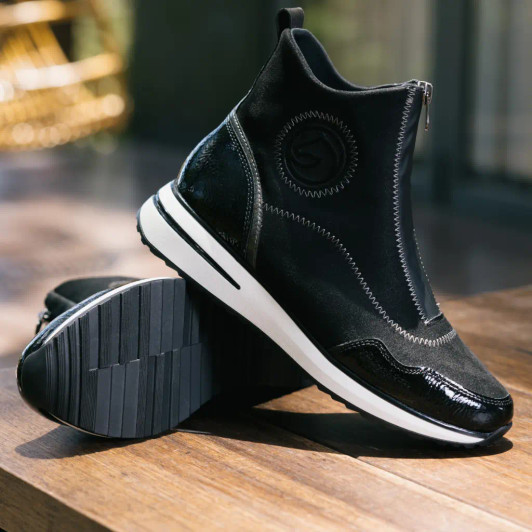 Remonte D1G70-03 Black Ankle Boot newshoes.ie