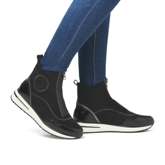 Remonte D1G70-03 Black Ankle Boot newshoes.ie