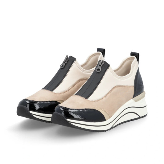 Remonte D0T08-60 Beige Wide Fit Casual Shoe newshoes.ie