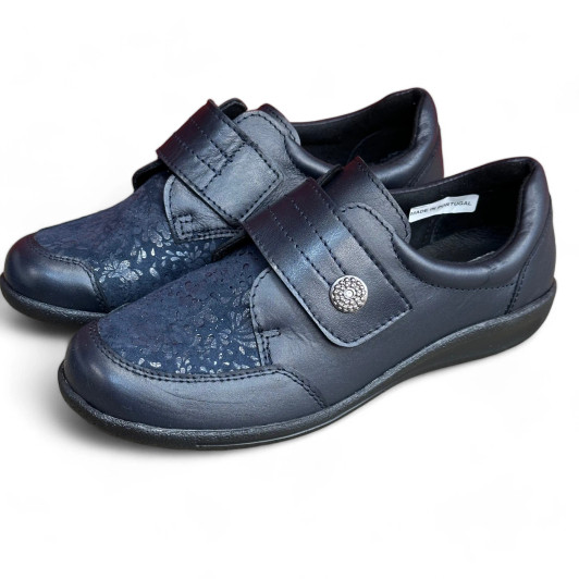 DB Royston 68182D 2V Extra Wide Navy Casual Shoe