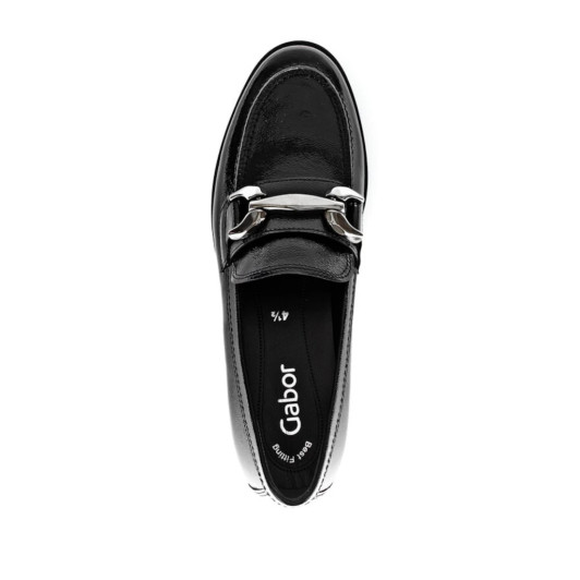 Gabor 55.251.97 Black Patent Laofer | newshoes.ie