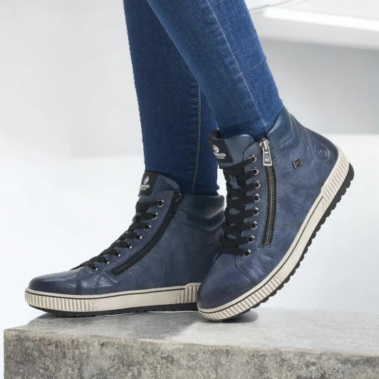 Remonte D0772-14 Blue Tex Casual Ankle Boot | newshoes.ie