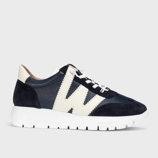 Wonders Odisei 76 Black & Cream Sneaker | newshoes.ie