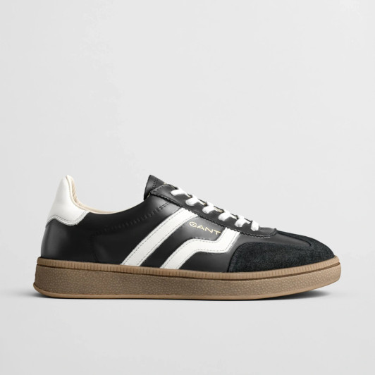 Gant Cuzima 30531954 G001 Black & White Leather Sneaker | newshoes.ie