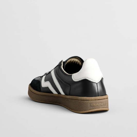 Gant Cuzima 30531954 G001 Black & White Leather Sneaker | newshoes.ie