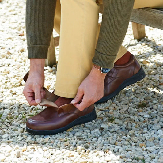 DB Donald 89221B Tan 2V XXL Wide Fit Men's Casual Shoe newshoes.ie