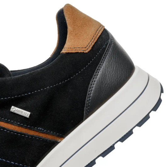 Ara Matteo 2.0 GTX 11-24509-22H Navy & Tan Wide Fit Men's Sneaker | newshoes.ie