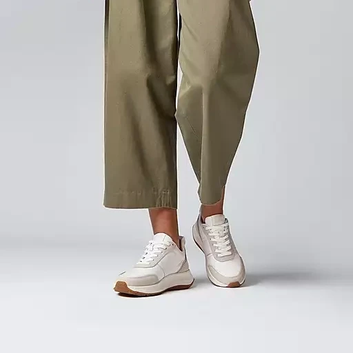 Fitflop F-Mode Flow IK8-646 White & Beige Sneakers | newshoes.ie