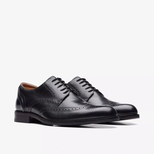 Clarks Havisham Oak Herrenschuhe - Klassische Schnürschuhe In Schwarz (Patina), Bequem & Zeitlos, Größe 41 EU