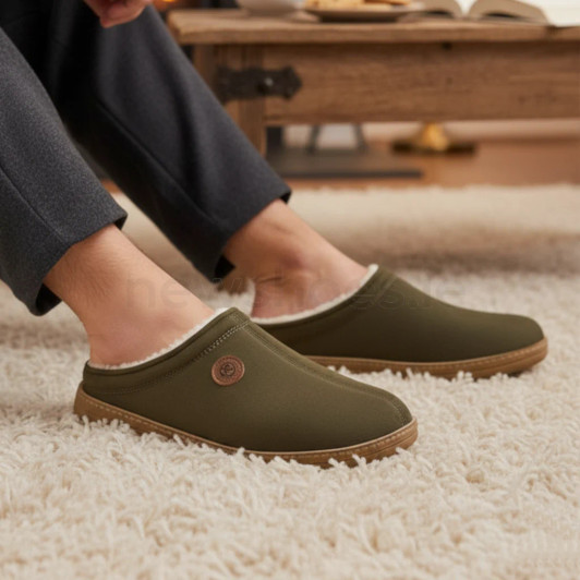 Rohde 7141-61 Olive Men's Slipper | newshoes.ie
