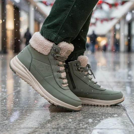 Skechers On-the-GO Stellar - Alpine Adventure 144756/OLV Olive Women's Hiker Style Boot | newshoes.ie