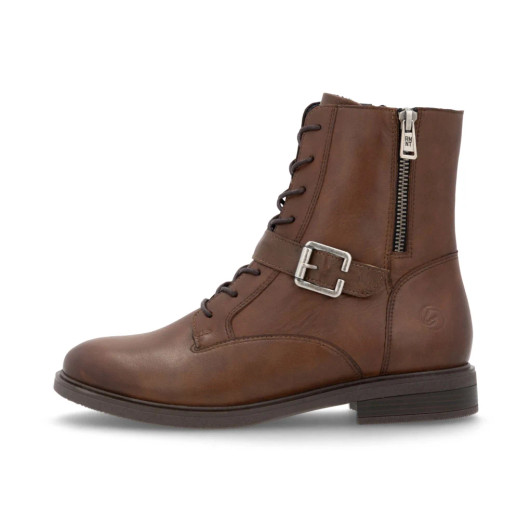 Remonte D1U70-22 Brown Biker Boot with side buckle | newshoes.ie