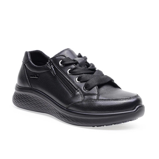 G Comfort P-811S Black Wide Fit Waterproof Casual Shoe | newshoes.ie