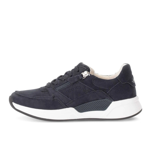 Gabor Rolling Soft 66.958.36 Navy Low Wedge Sneaker | newshoes.ie