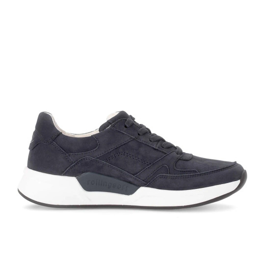 Gabor Rolling Soft 86.958.36 Navy Low Wedge Sneaker | newshoes.ie