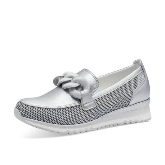 Marco Tozzi 2-24720-44-948 Silver Loafer | newshoes.ie