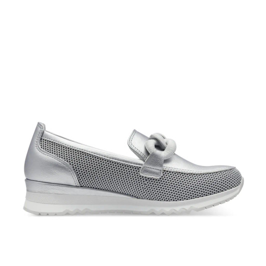 Marco Tozzi 2-24720-44-948 Silver Loafer | newshoes.ie