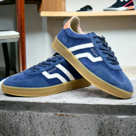 Gant Cuzima 30533550 G63 Denim Suede Leather Sneaker newshoes.ie