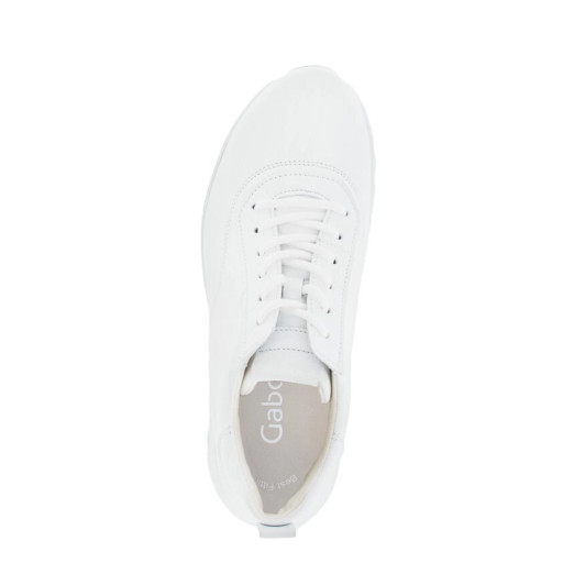 Gabor 63.460.21 White Low Wedge Sneaker | newshoes.ie