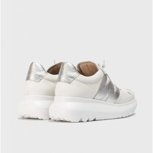 Wonders Samira A-4002 White & Silver Sneaker | newshoes.ie