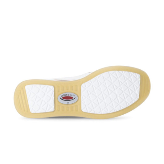 Gabor Rolling Soft 66.958.52 White & Beige Low Wedge Sneaker | newshoes.ie