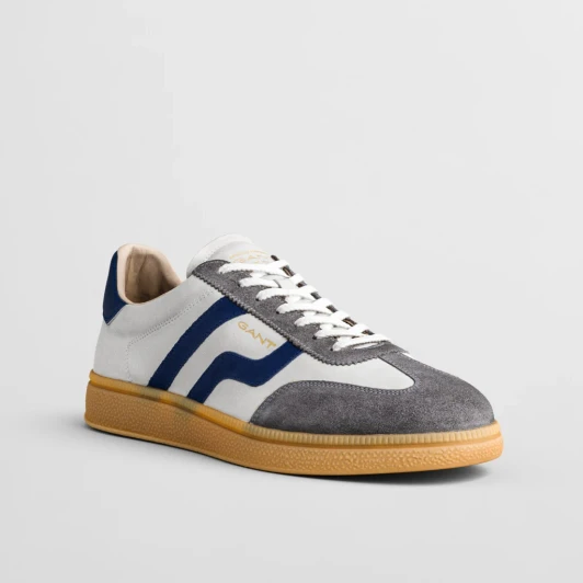 Gant Cuzmo 30633859 Grey & Blue Suede Leather Men's Sneaker | newshoes.ie
