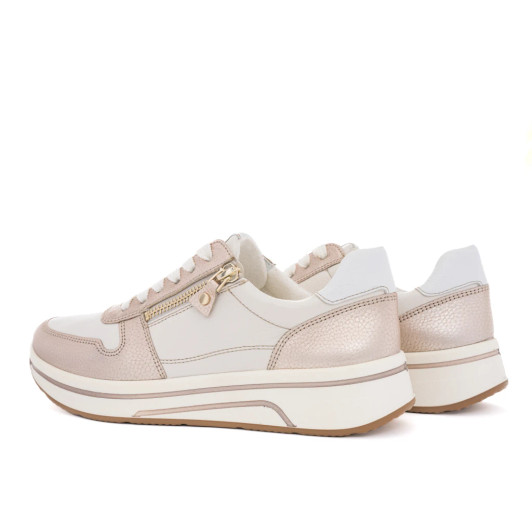 Ara Sapporo 3.0 12-27540-07H Cream & Sand Wide Fit Sneaker | newshoes.ie