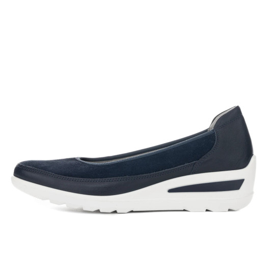 Ara Zurich 12-50664-02H Navy Wedge Loafer | newshoes.ie