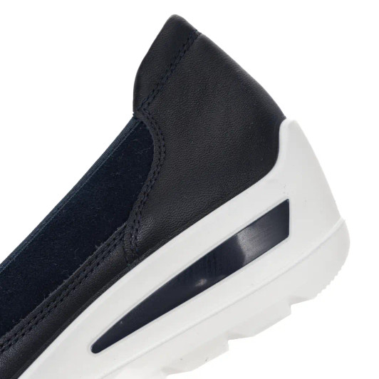 Ara Zurick 12-50664-02H Navy Wedge Loafer | newshoes.ie