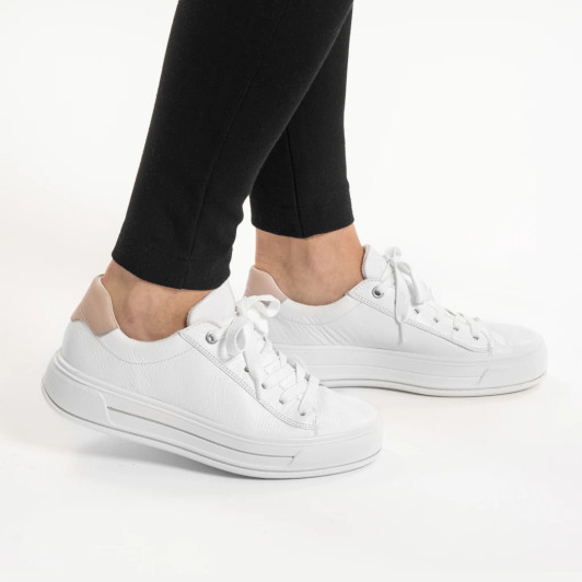 Ara Canberra 3.0 12-23003-04H White Wide Fit Sneaker | newshoes.ie