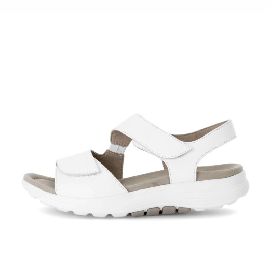 Gabor Rolling Soft 66.815.50 White Trekking Sandal | newshoes.ie