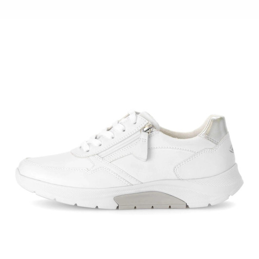 Gabor Rolling Soft 66.927.10 White Leather Sneaker | newshoes.ie