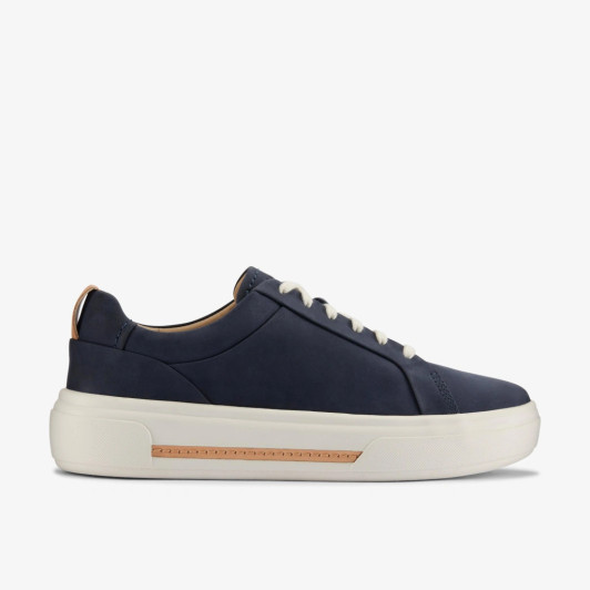 Clarks Hollyhock Walk 26178029 Navy Nubuck Women's Sneaker | newshoes.ie