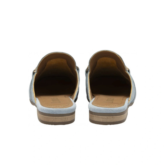 Lotus Taylor ULS570EE0 Denim Suede Mules | newshoes.ie