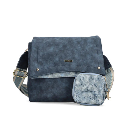 Rieker H1612-14 Denim Cross Body Bag | newshoes.ie
