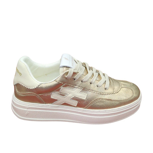 Another Trend A035.26.43 Gold Wedge Sneaker | newshoes.ie