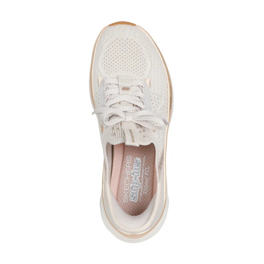 Skechers Slip-ins Relaxed Fit: D'Lux Vapor - Evening Glow 150584/NTGD Natural Gold Women's Sneaker | newshoes.ie