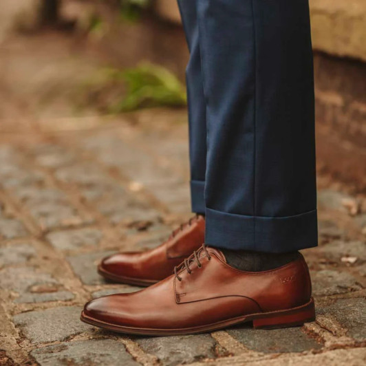 Base London Marley Derby Tan Men's Dress Shoe | newshoes.ie