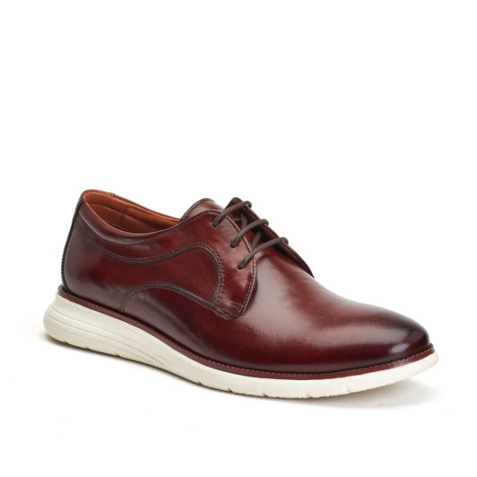 Base London Wing Washed Brown Men's Smart Shoe | newshoes.ie