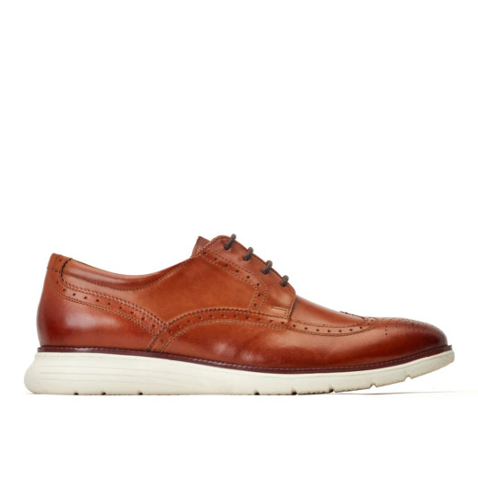 Base London Flight Washed Brogue Tan Men's Smart Shoe | newshoes.ie