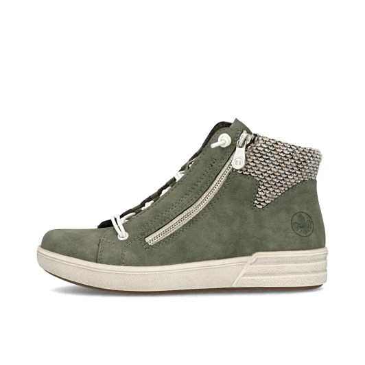 Rieker X0750-54 Olive Casual Ankle Boot | newshoes.ie