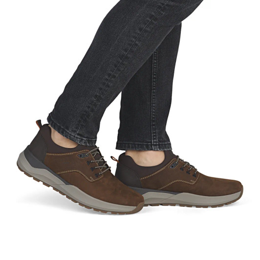 Rieker 06050-22 Brown Wide Fit Slip-on Sneaker | newshoes.ie