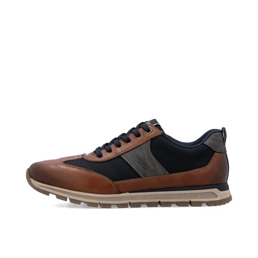 Rieker B0507-24 Brown & Navy Extra Wide Sneaker