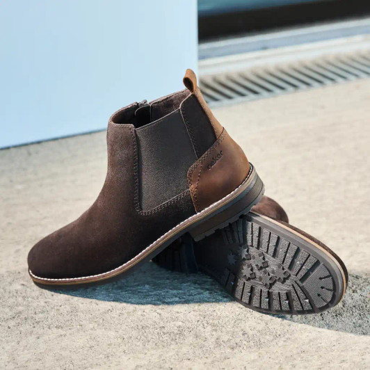 Rieker 33253-25 Brown Smart Suede Boot | newshoes.ie