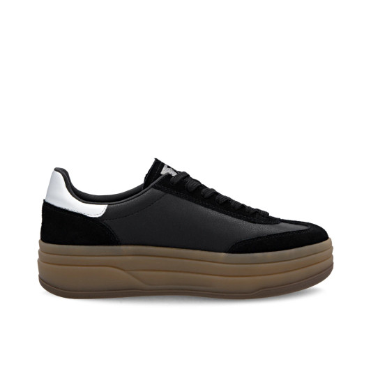Rieker Sport W3700-00 Black Platform Sneaker | newshoes.ie
